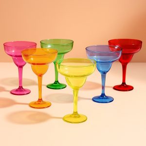 48-Pack Plastic Margarita Glasses 12oz